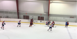 Groups A and B during their scrimmage on day 1 of Florida Panthers training camp